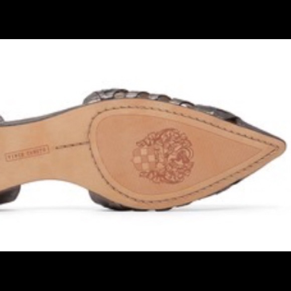 Vince Camuto Hadria Woven Metallic Slide Shoe - Picture 7 of 8